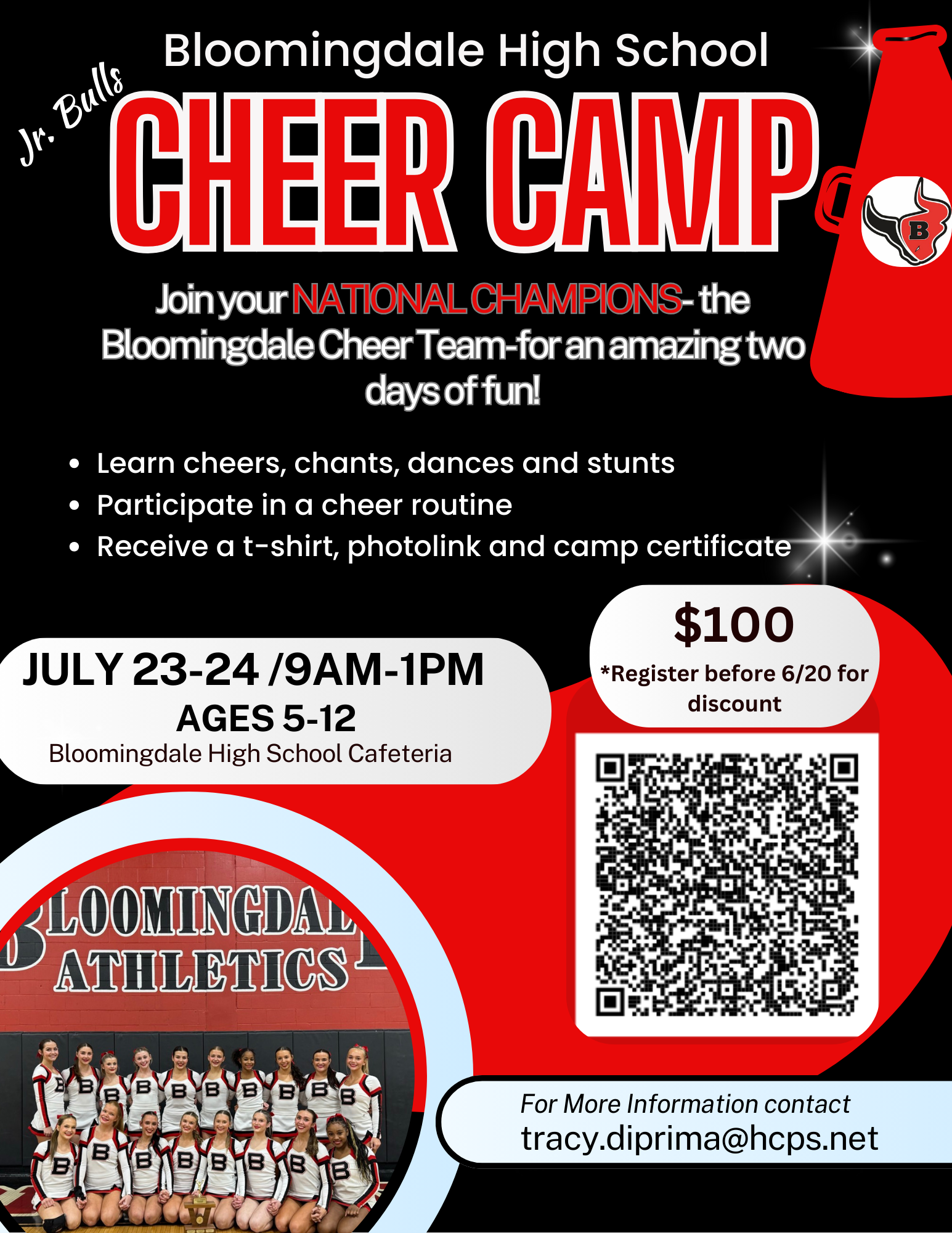  Bloomingdale HS Jr. Bulls Cheer Camp